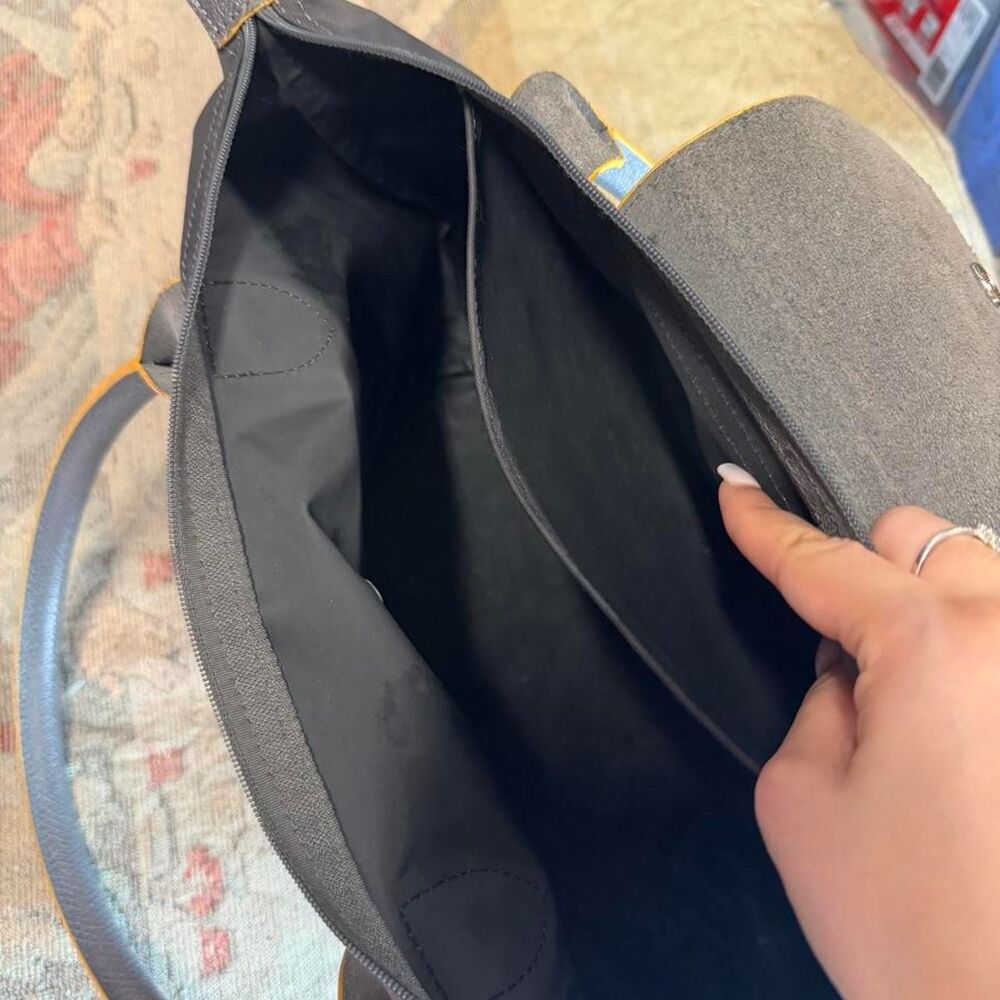 Longchamp Women's Black and Grey Bag - Picture 5 of 6